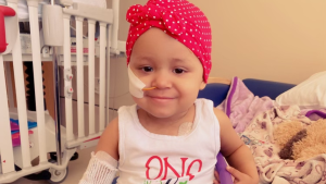 Reina's family had to relocate to receive her bone marrow transplant